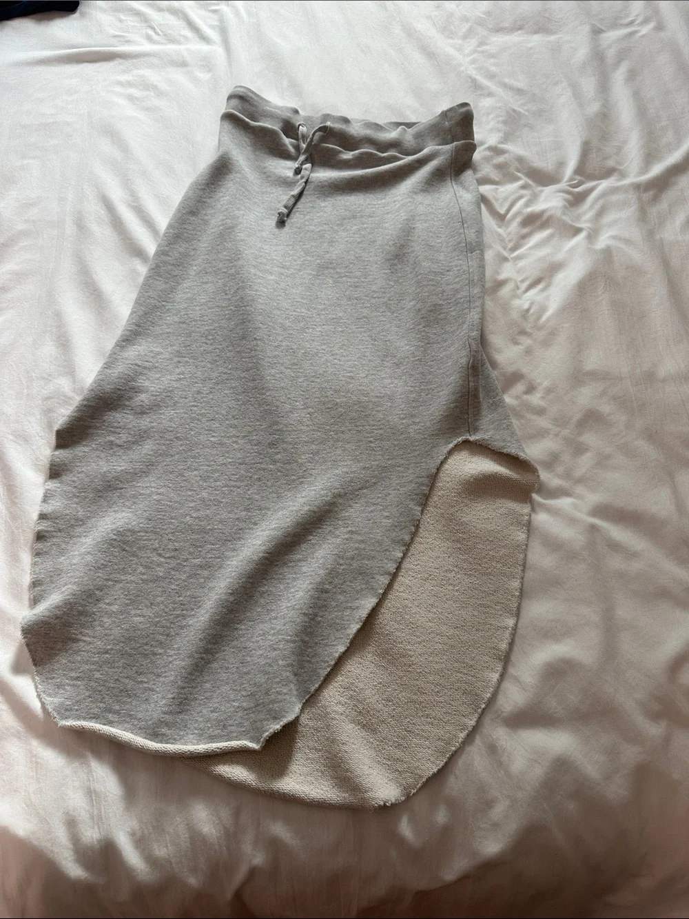 Frank & Eileen Light Gray Drawstring Pencil Skirt